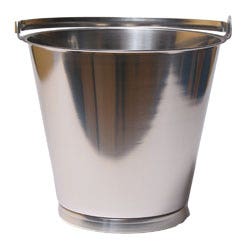 Bøtte 10 liter Rustfritt stål
