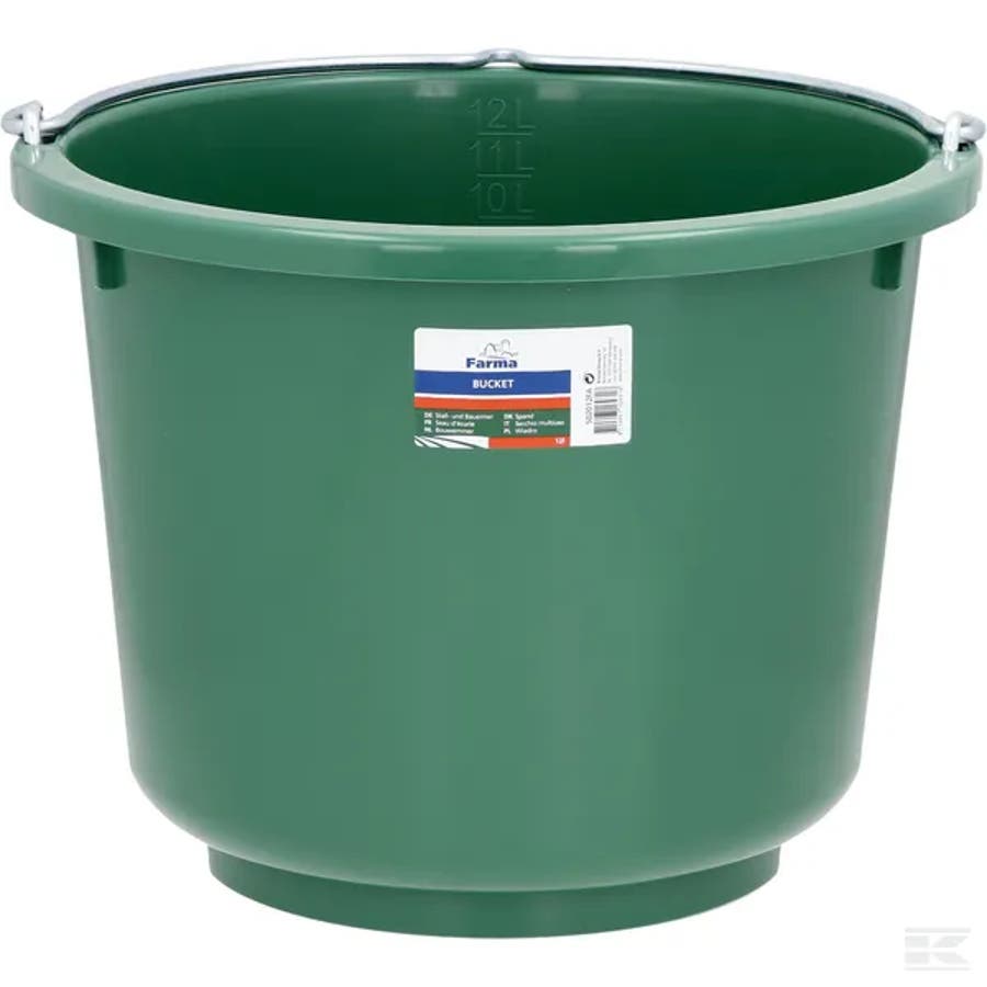 Stall- og byggebøtte Farma 12 l