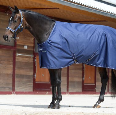 Stalldekken Bucas Irish Stable Light 50 Navy/Silver