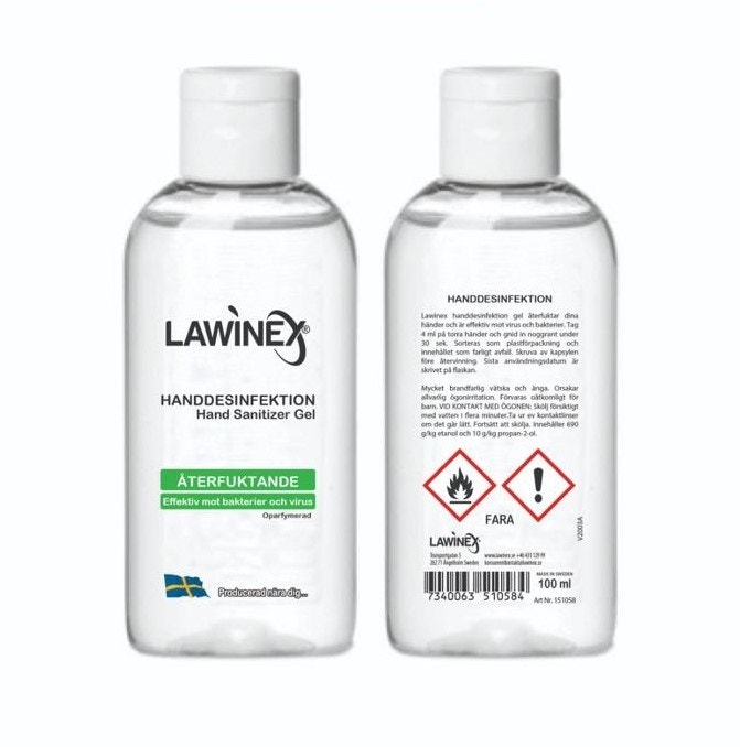 Hånddesinfeksjon Lawinex 100 ml Gel 70 %