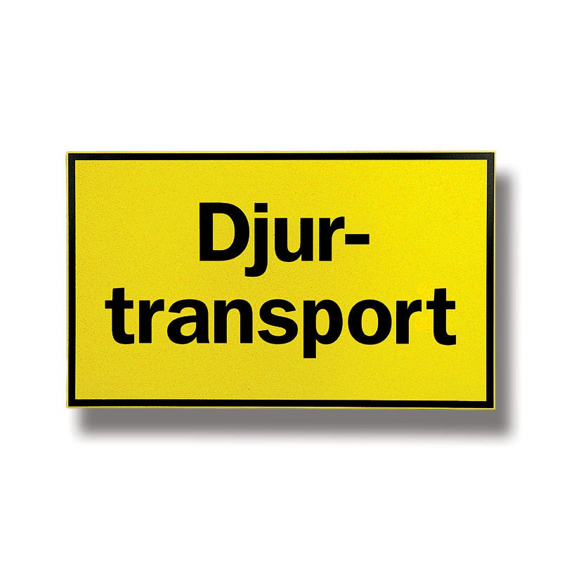 "djurtransport" 50x30 Cm